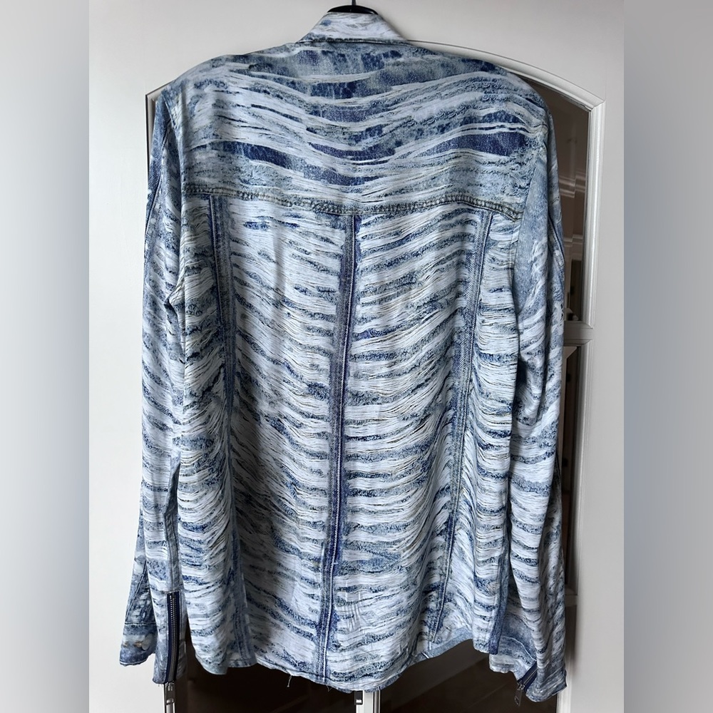 DIESEL SILK ZIP SHIRT - Picture 4 of 6